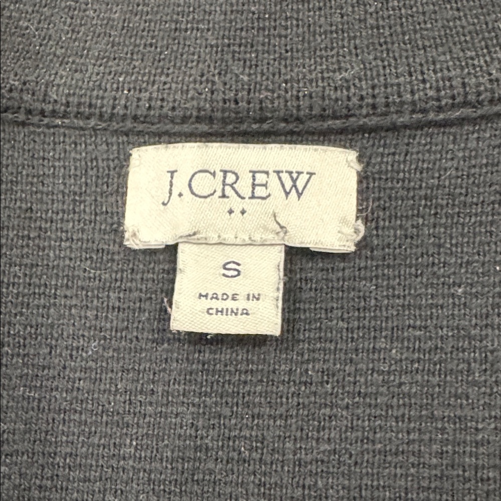 J Crew sweater blazer. Black, size small. - Picture 2 of 8